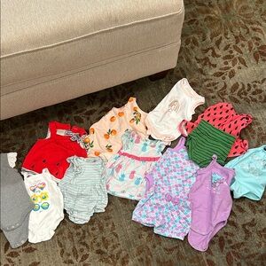 Colorful Baby Onesies Set